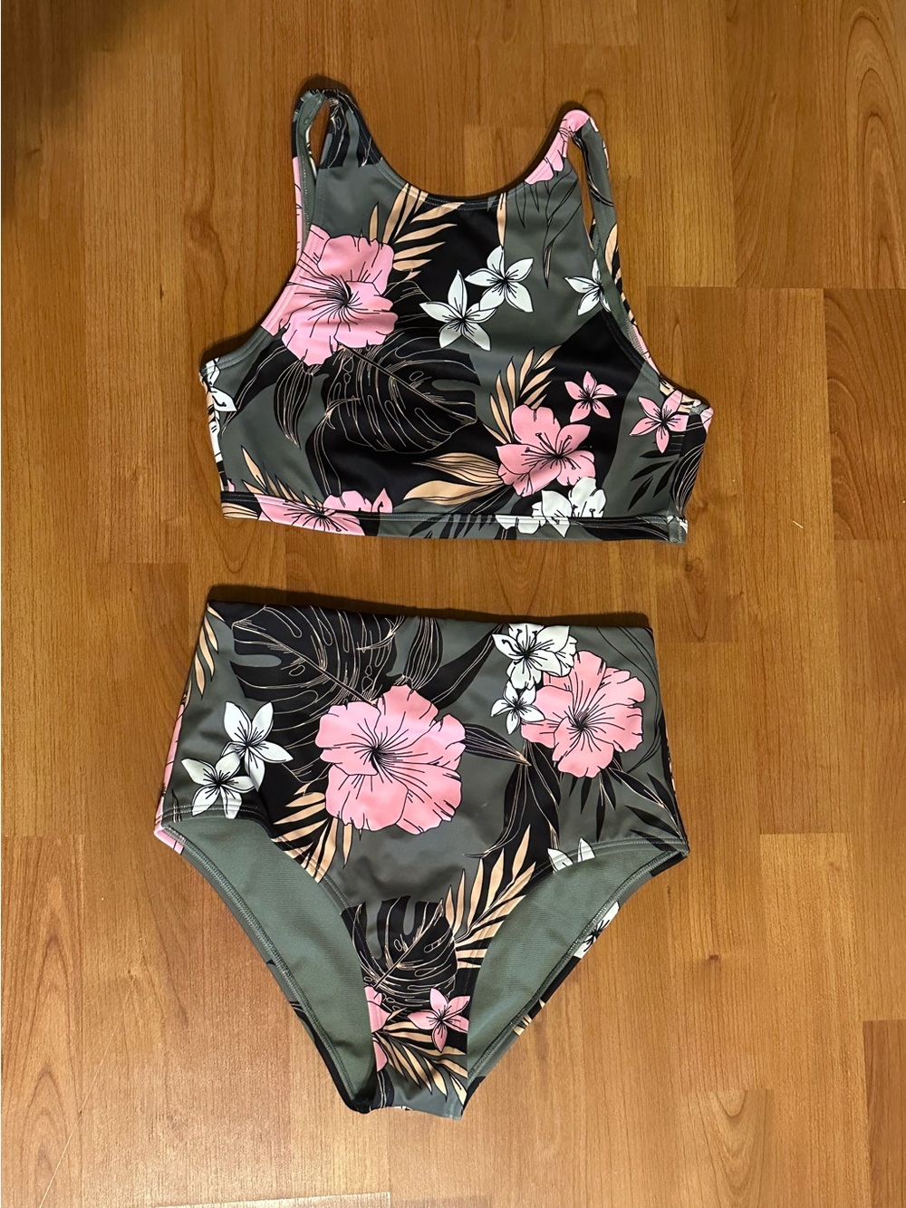 Roxy high waisted active tropical bikini